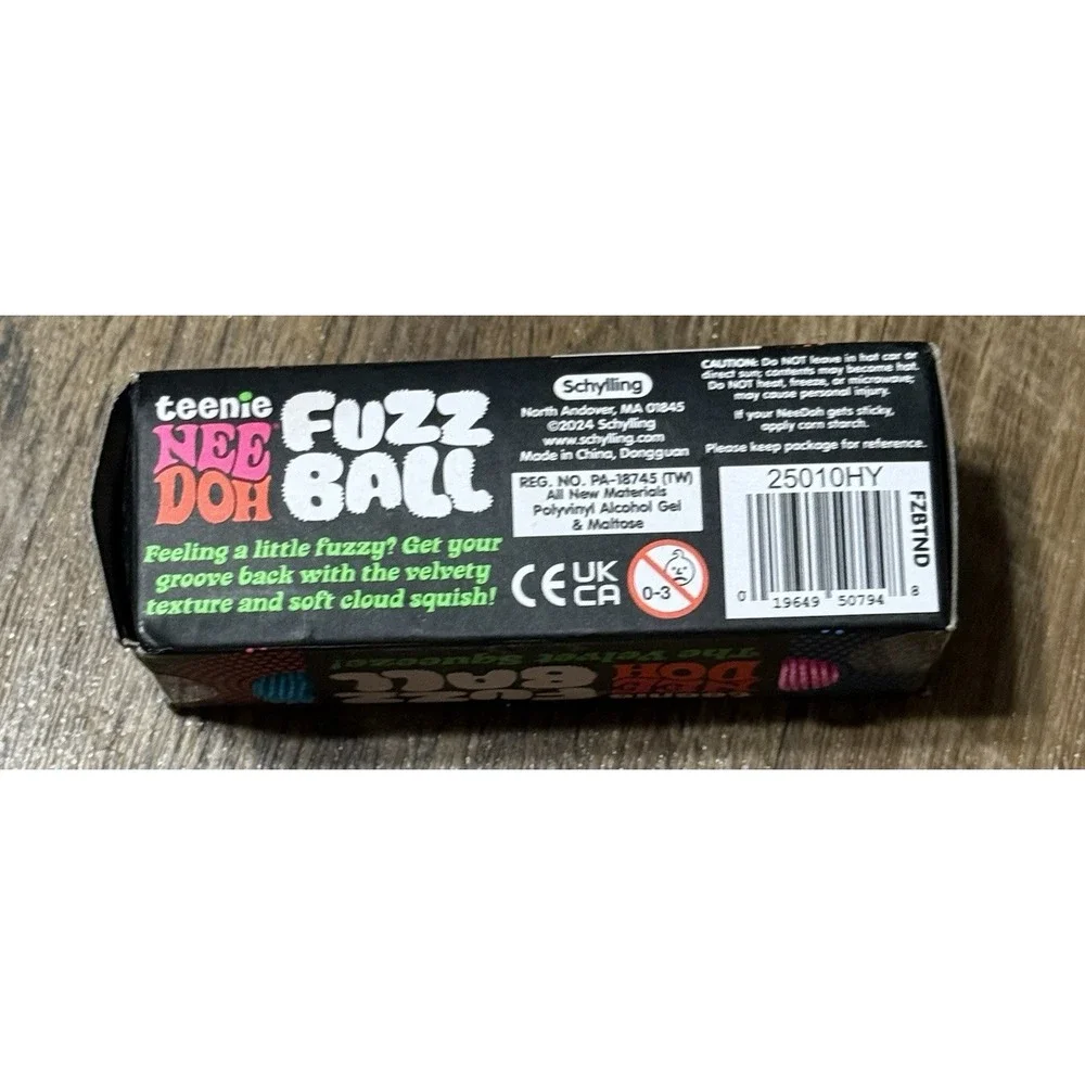 Teenie NeeDoh FuzzBall 3 Pack Schylling The Velvet Squeeze Brand New Sealed